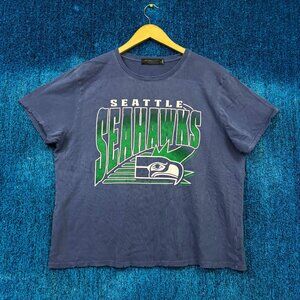 Seattle Seahawks Throwback NFL Franchise Action Logo Tee XL